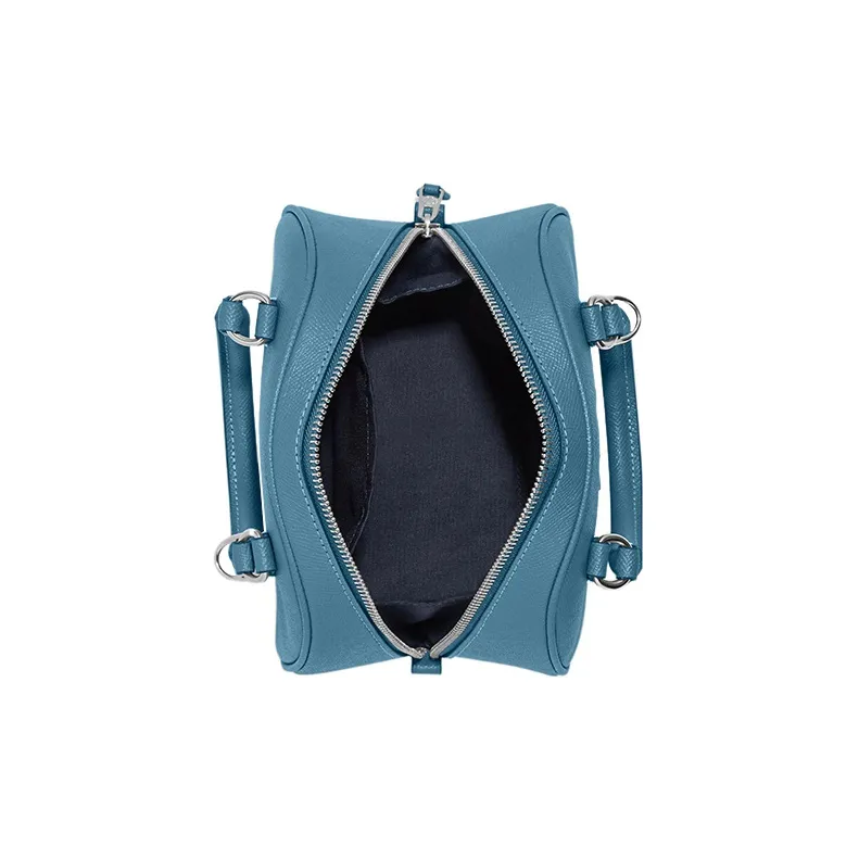 COACH Sydney Cross-Stitch Leather Shoulder Bag Crossbody Bag Handbag Small Size Women's Pacific Blue-2
