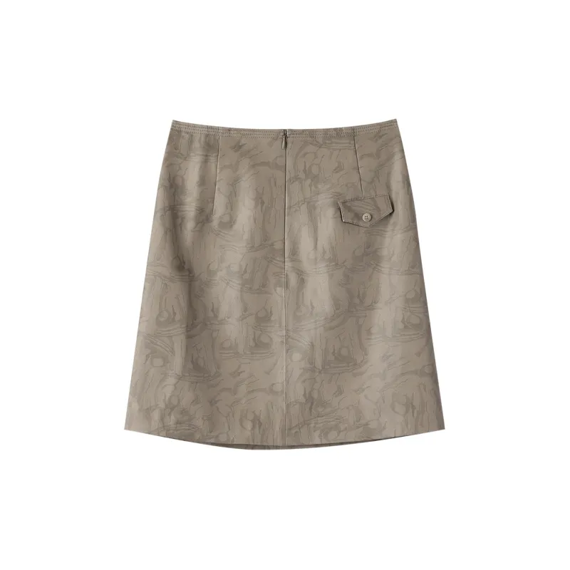 THE SEA LIFE Cropped Skirt Tea Brown-1