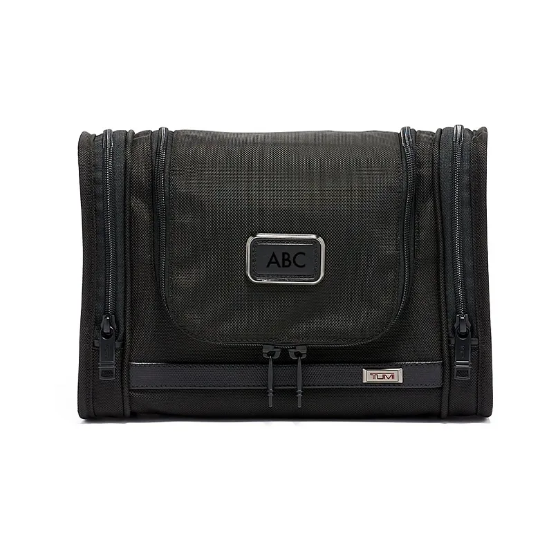 TUMI Alpha 3 Nylon Toiletry Bag, Travel Bag Large Size Unisex Black-0