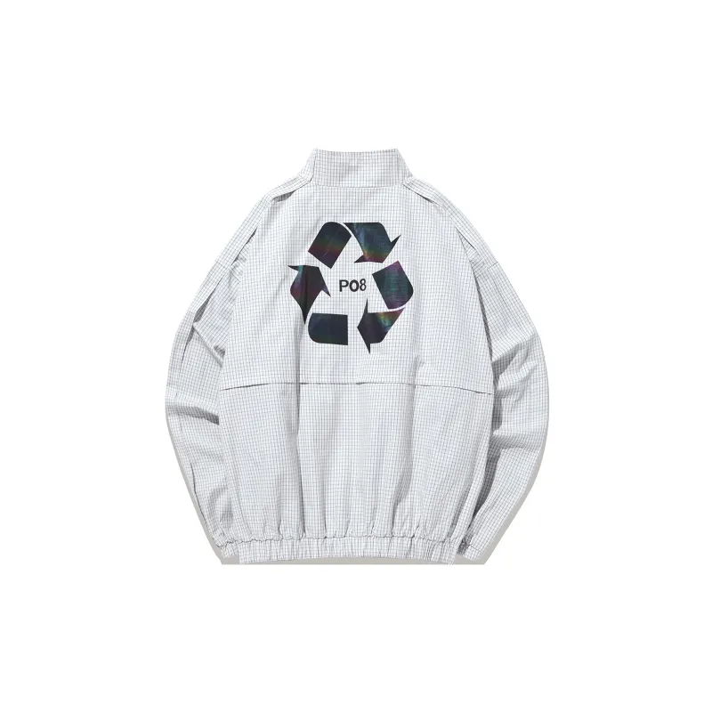 GUKUUL Loose Fit Jacket Unisex White-1