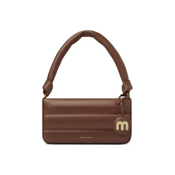 FIEDLE&SISSI Soft Sheepskin Mianmian Bag, Shoulder Bag, Handbag Women's Brown