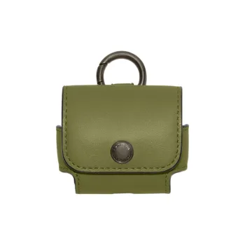 COACH Earbud Case Premium Calfskin AirPods Pro Earphone Case Earphone Case Men's Olive Green