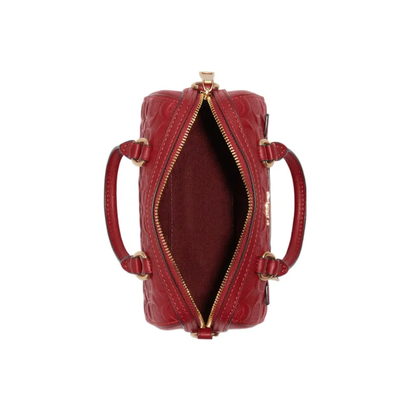 COACH Rowan Smooth Calf Leather Shoulder Bag Crossbody Bag Handbag Mini Women's Red-2