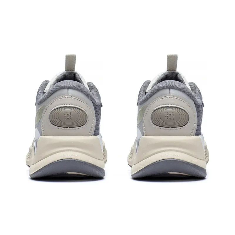 LiNing Yun Ji Shock Absorbers Slip Resistant Breathable Low Top Sports Casual Shoes Men's Gray-3
