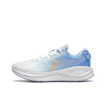 LINING Furious Rider 6.0 Essential Running Shoes Men Low Top Mist White/Light Ice Blue/Light Sea Blue/Orange