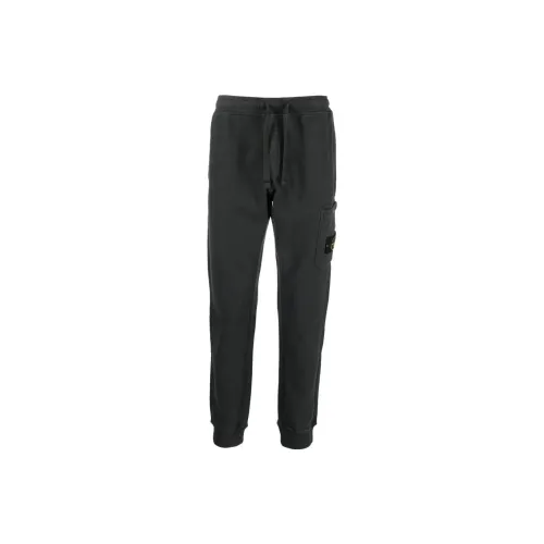 STONE ISLAND Knitted Sweatpants Men Dark Gray