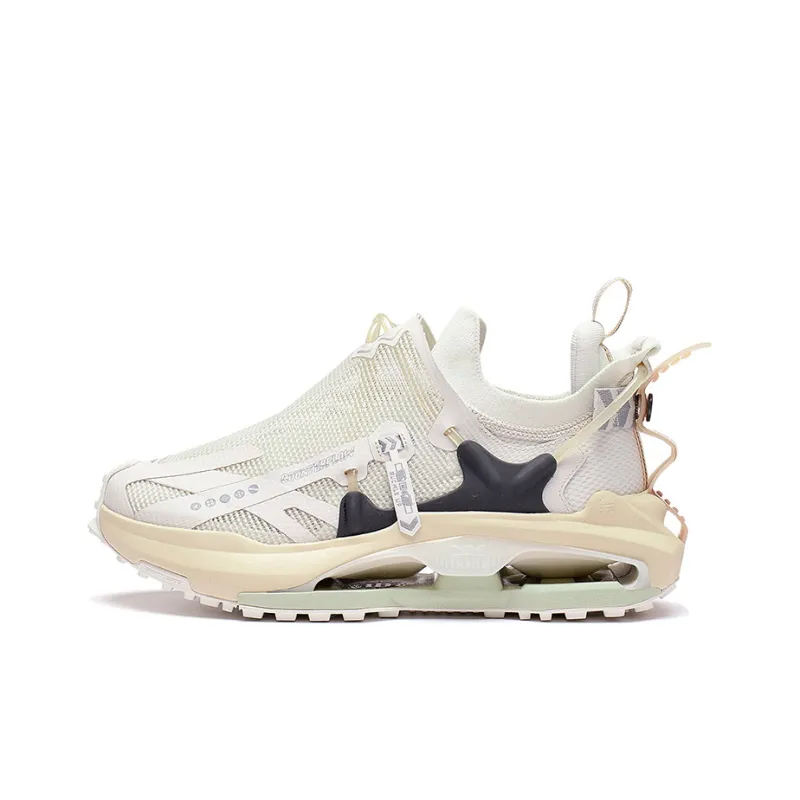 LiNing CF Counterflow Xingshan 2.0 Cushioning Rebound Low Top Sports Casual Shoes Unisex Pearl White-0