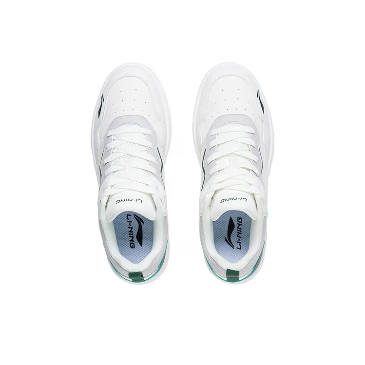 LiNing The Beginning Of The Line Breathable Low-Top Skateboard Shoes Men's White Green-2
