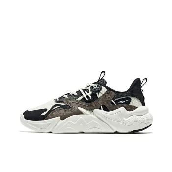 Erke Heaven And Earth Low Top Sports Casual Shoes Men's Ivory Jet Black