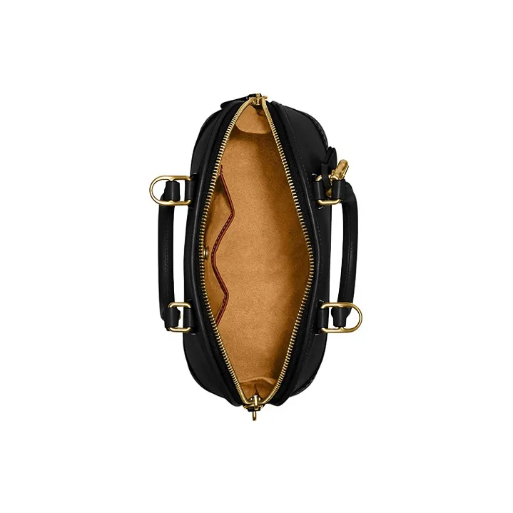 COACH Revel Glove Tanning Dome Bag Shoulder Bag Crossbody Bag Handbag Medium Size Women's Black-2