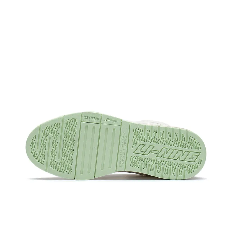 LiNing Wei Wu PRO Pro Anti-Slip Wear-Resistant Low-Top Skateboard Shoes Women's Plain Khaki-4