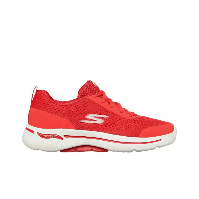 Skechers Go Walk Arch Fit -Motion Breeze Anti-Slip Wear-Resistant Low-Top Casual Shoes Women's Red-1