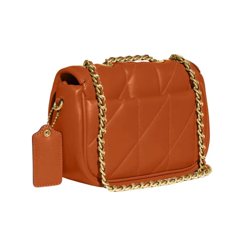 COACH Pillow Sheepskin Crossbody Bag, Shoulder Bag Women's Canyon Red-1
