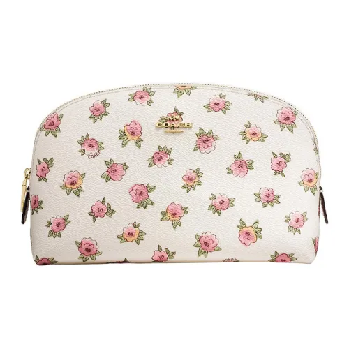 COACH Cosmetic Makeup Bags White