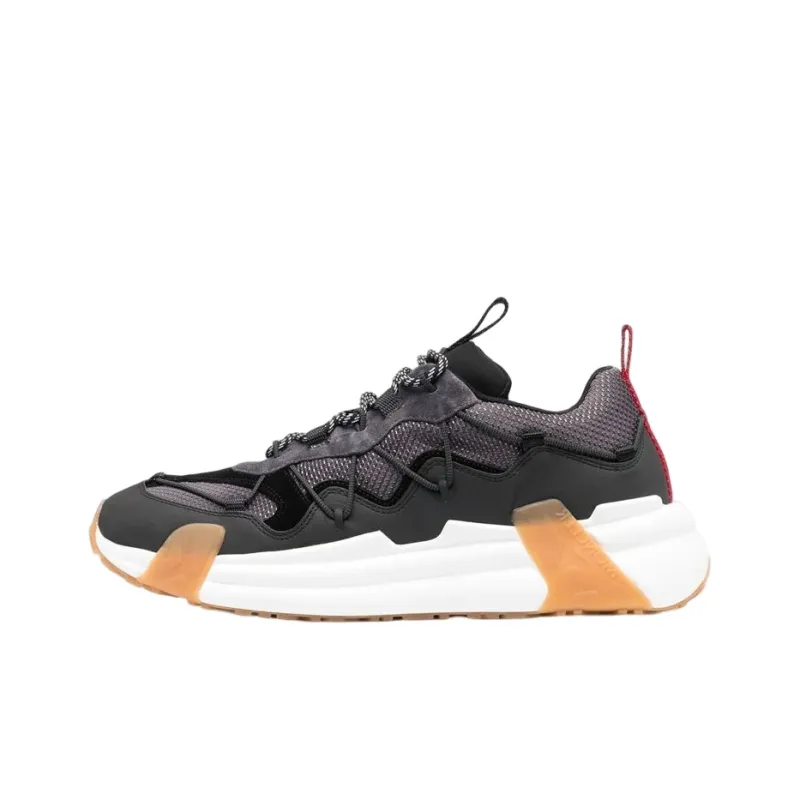 Moncler Lightweight Low-Top Athletic Shoes Men's Gray-0