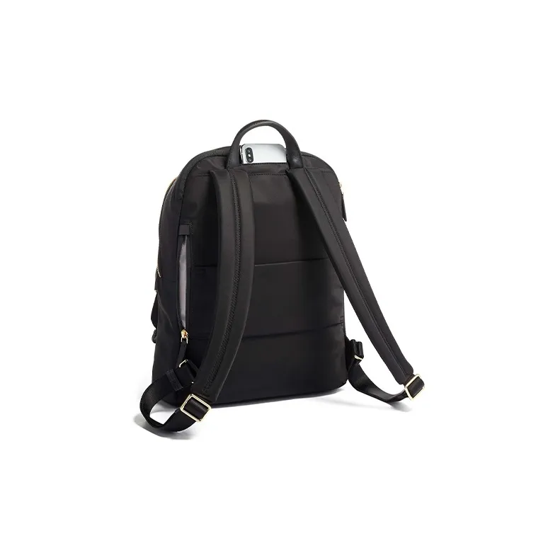 TUMI Voyageur Nylon Backpack Regular Unisex Black/Black Gold-1