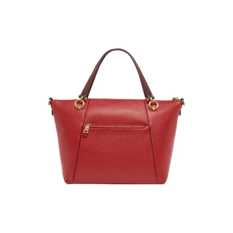 COACH Kacey Refined Leather Dumpling Bag, Shoulder Bag, Crossbody Bag, Handbag Trumpets Women's Red-2