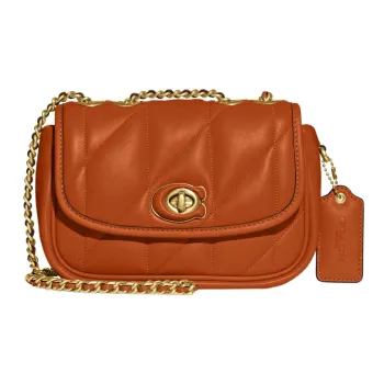 COACH Pillow Sheepskin Crossbody Bag, Shoulder Bag Women's Canyon Red