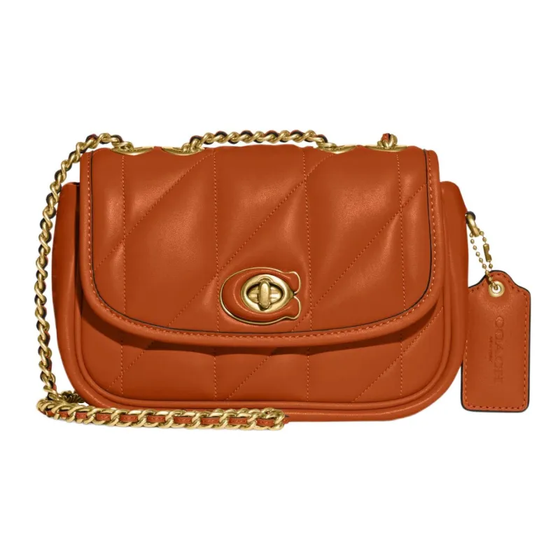 COACH Pillow Sheepskin Crossbody Bag, Shoulder Bag Women's Canyon Red-0