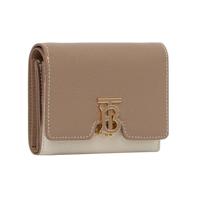 Burberry Calfskin Wallet Women's Camel/Archive Beige/Warm Umber-2