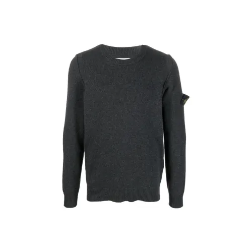 STONE ISLAND Sweaters Men Charcoal Gray