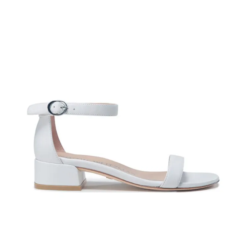 Stuart Weitzman/SW One Strap Sandals Women's White-1