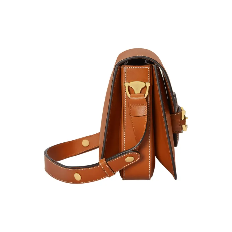 GUCCI Horsebit 1955 Leather Shoulder Bag Handbag Shoulder Bag Women's Brown-2