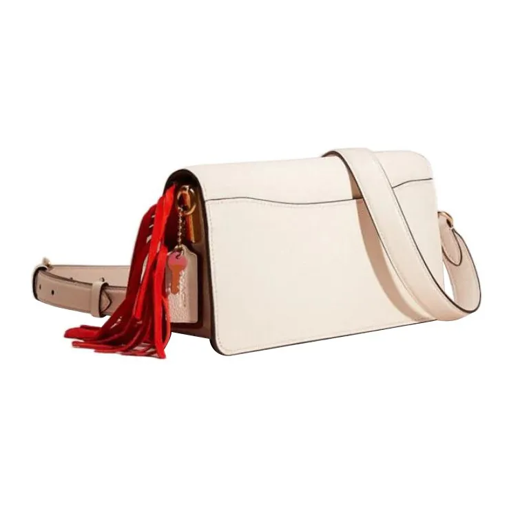 COACH Tabby Pebbled Leather Portable Crossbody Bag Shoulder Bag Women's Chalk White-1