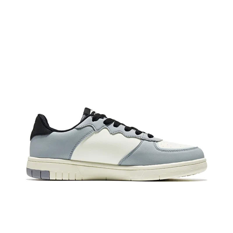 Erke No Master No Collection Anti Slip Wear Resistant Low Top Skateboard Shoes Men's Ivory Slate Gray-1