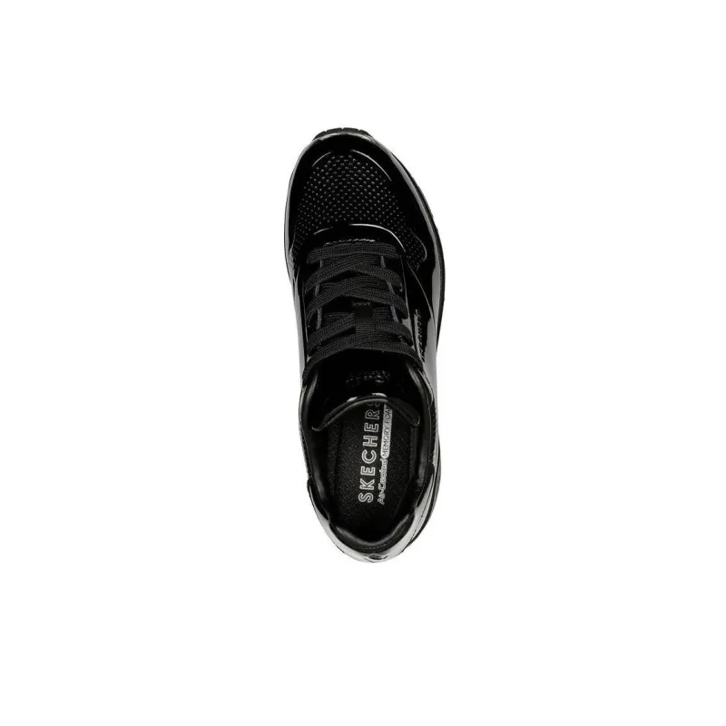 Skechers Uno Series - Shiny One Anti-Slip Wear-Resistant Low-Top Sports Casual Shoes Women's Black-3