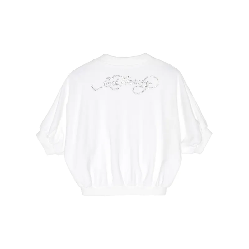 Ed Hardy T Shirts Women's E1OCW163 White-1