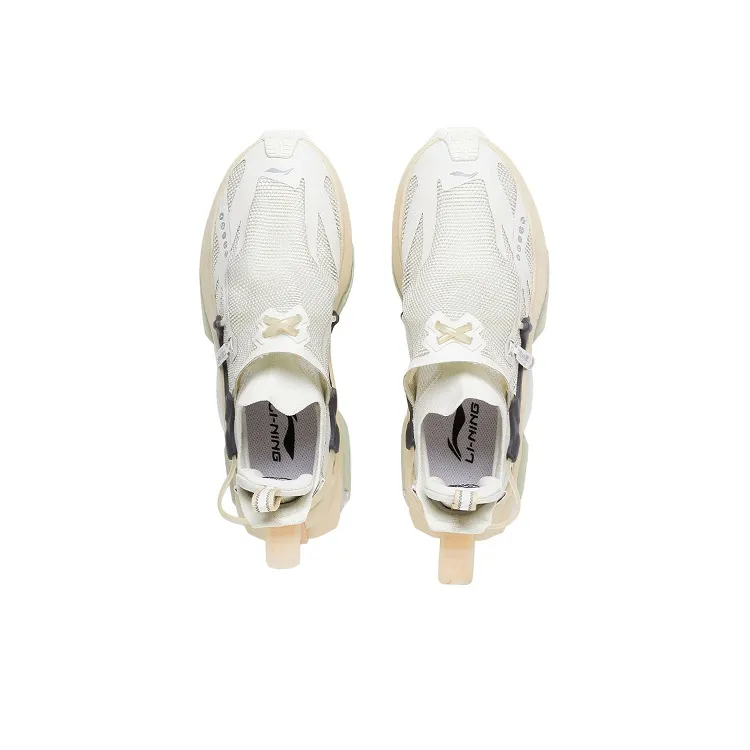 LiNing CF Counterflow Xingshan 2.0 Cushioning Rebound Low Top Sports Casual Shoes Unisex Pearl White-2