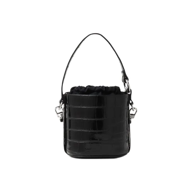 Vivienne Westwood DAISY Cow Leather Shoulder Bag, Crossbody Bag, Handbag Women's Black-4