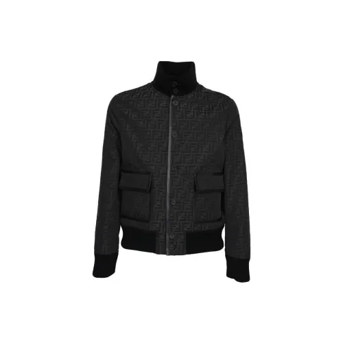 FENDI Jackets Men Black