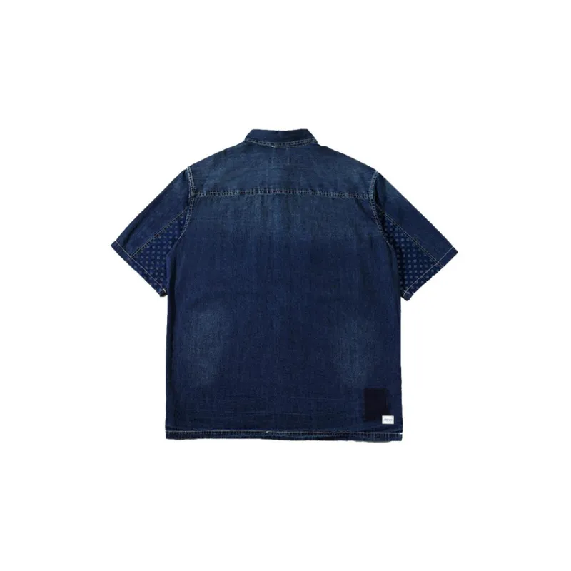 TEKABLU Shirts Men Denim Blue-1