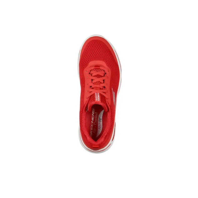 Skechers Go Walk Arch Fit -Motion Breeze Anti-Slip Wear-Resistant Low-Top Casual Shoes Women's Red-3