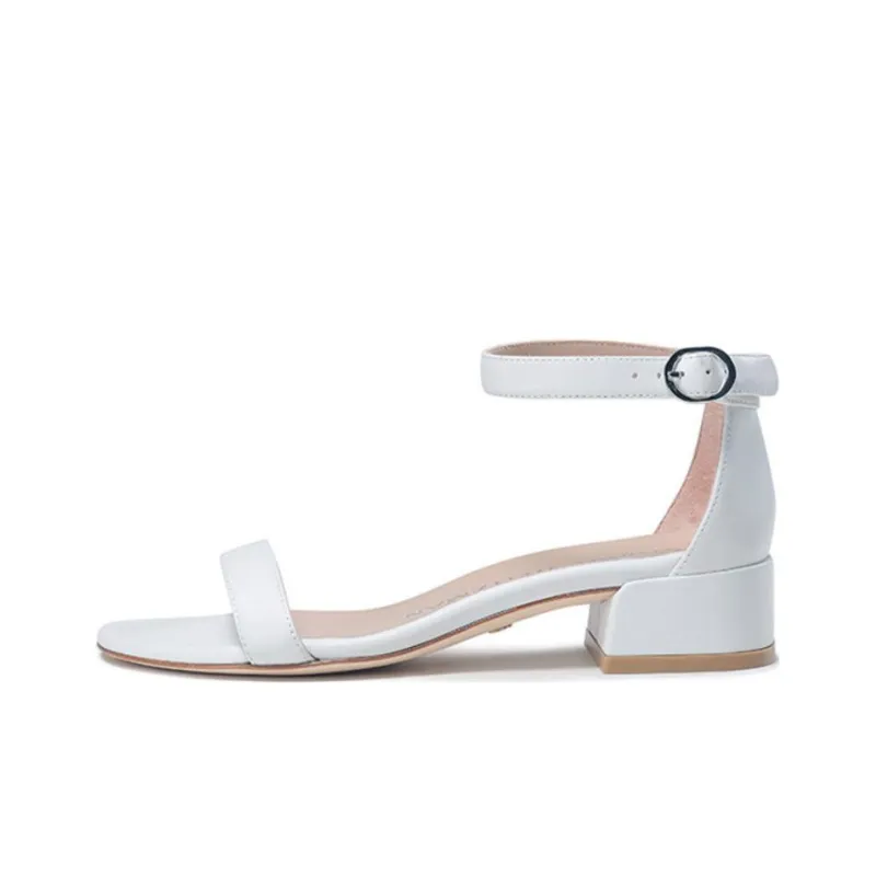Stuart Weitzman/SW One Strap Sandals Women's White-0
