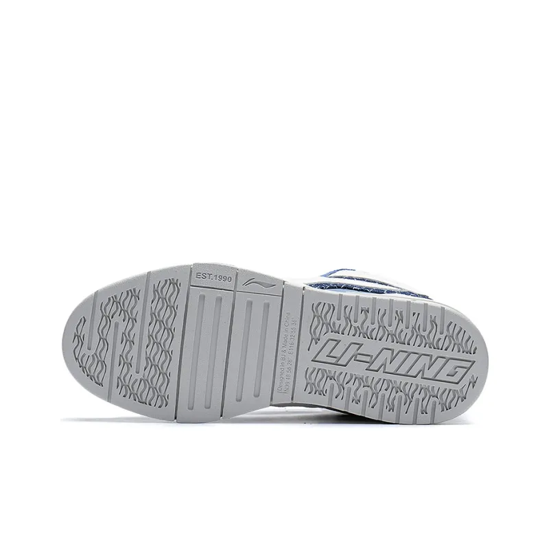 LiNing Wei Wu PRO Pro Lightweight And Wear-resistant Low-Top Skateboard Shoes Women's River Blue-4