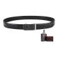 Black Strap Silver Buckle+Premium Box