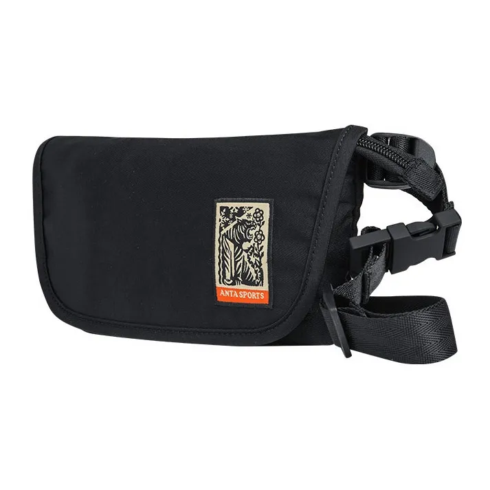 Anta Life Collection Nylon PU Shoulder Bag Crossbody Bag Regular Unisex Basic Black-2