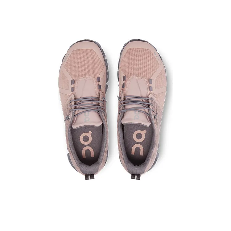 On Running Cloud 5 Waterproof Rose Fossil Women's-3