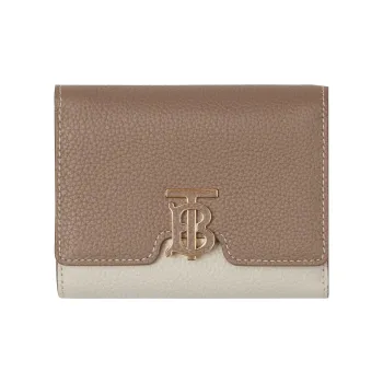 Burberry Calfskin Wallet Women's Camel/Archive Beige/Warm Umber