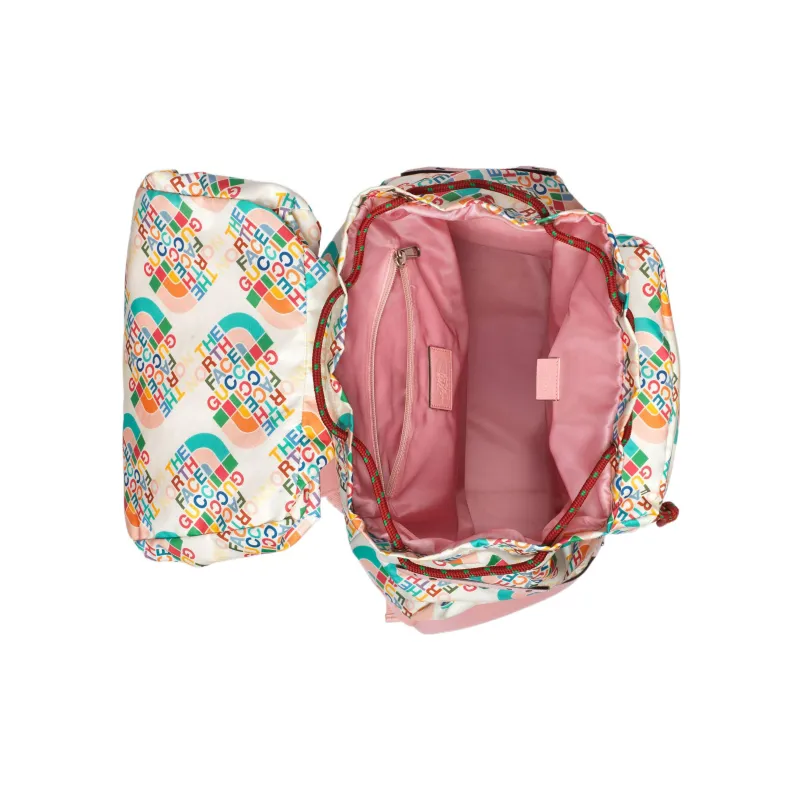 GUCCI The North Face Collaboration Leather Backpack Men's White/Pink-7