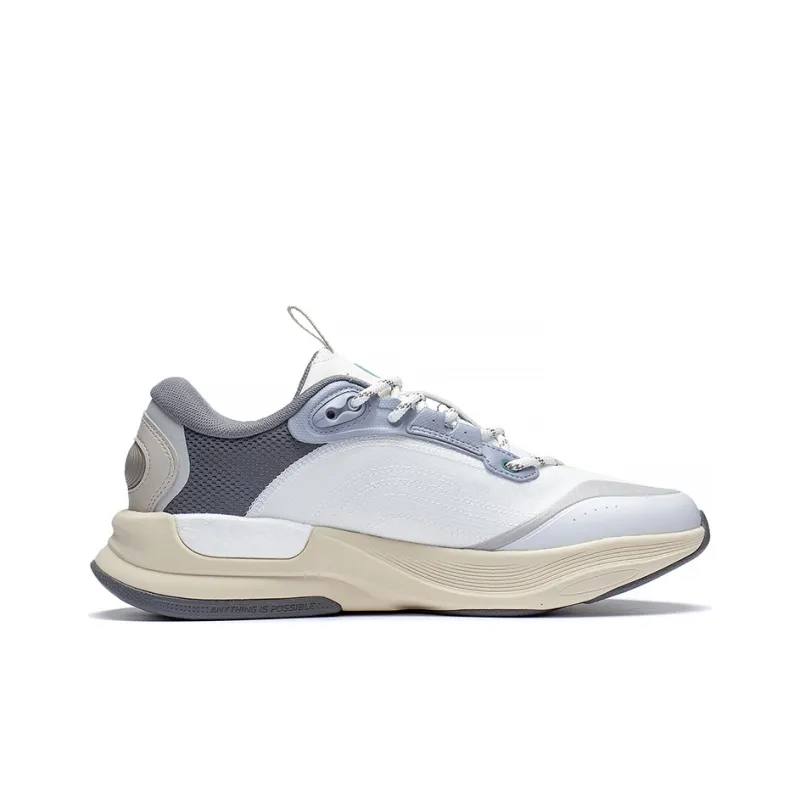 LiNing Yun Ji Shock Absorbers Slip Resistant Breathable Low Top Sports Casual Shoes Men's Gray-1