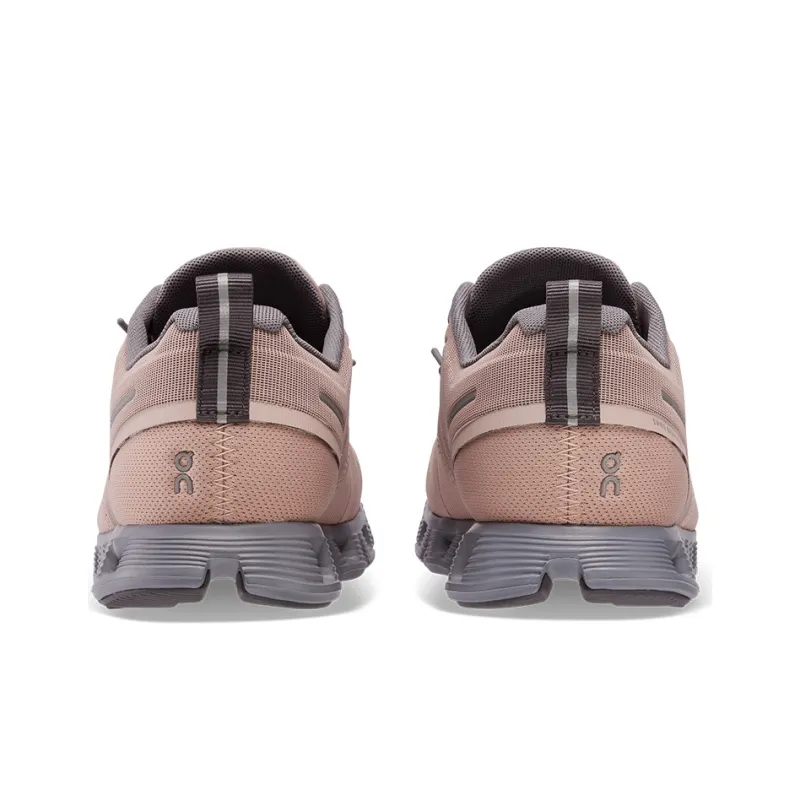 On Running Cloud 5 Waterproof Rose Fossil Women's-4
