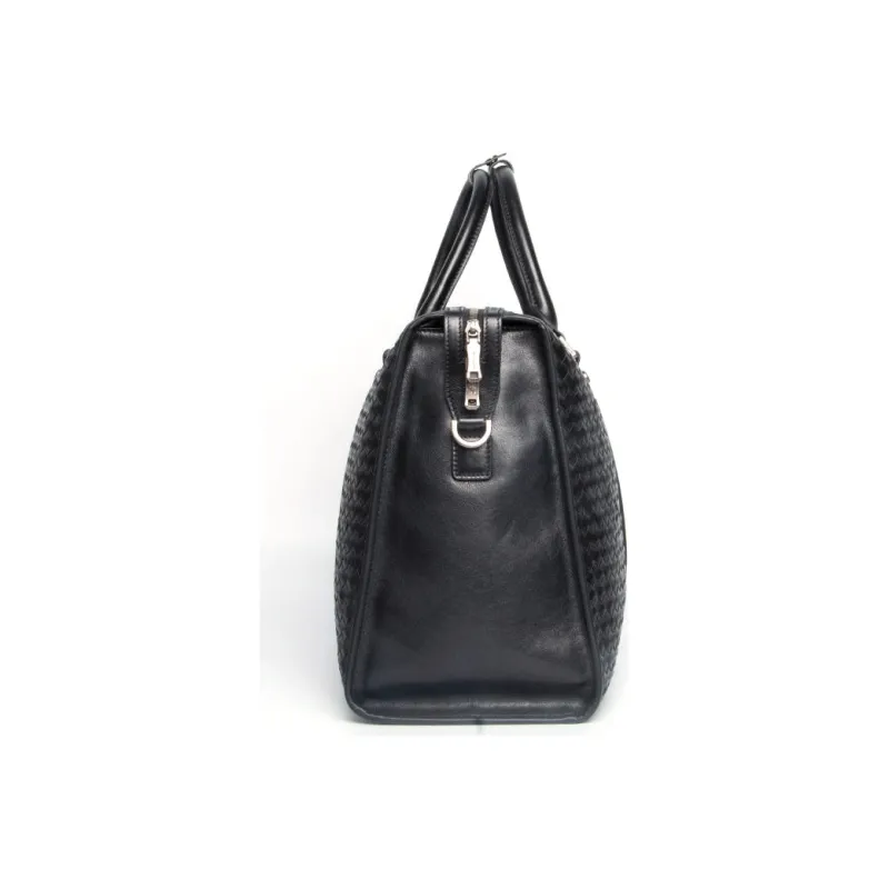 Hush Puppies Top Grain Cow Leather Handbags Briefcases Large Size Men's Black-2