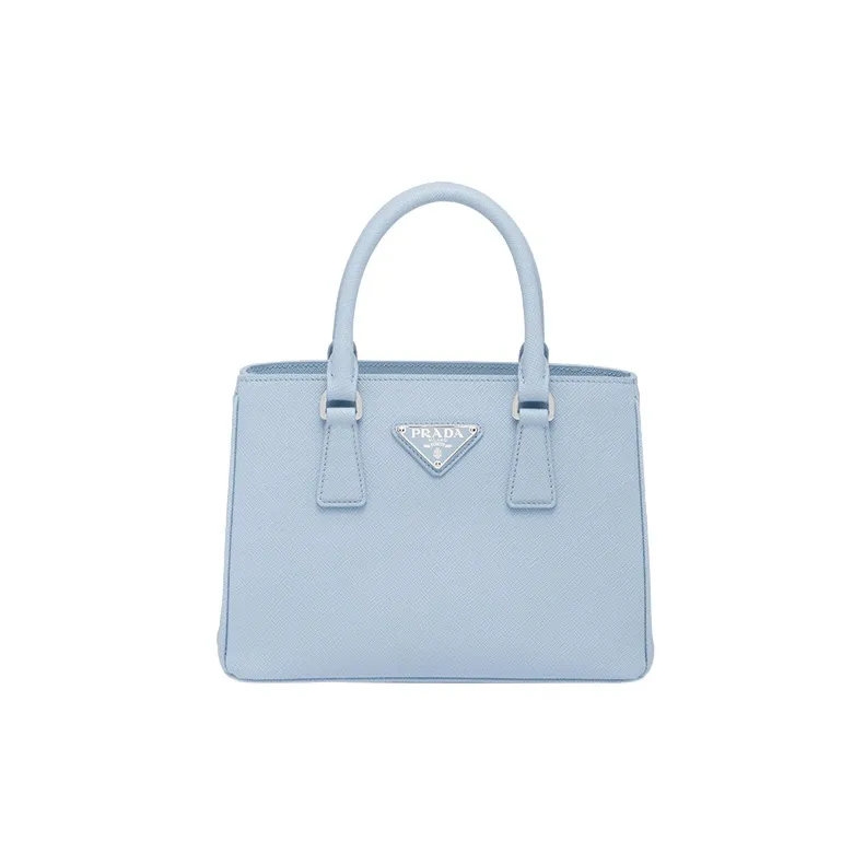 PRADA Galleria Killer Bag Saffiano Leather Portable Crossbody Bag Shoulder Bag Mini Women's Sky Blue-0