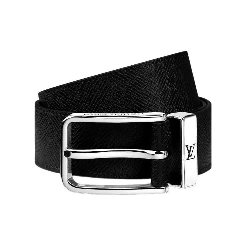 LOUIS VUITTON Cow Leather Belts Men's Width 3.5cm-1