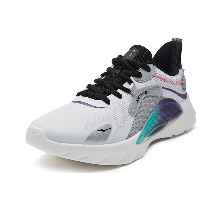 Erke Low Top Running Shoes Men's White Gaming Purple-2