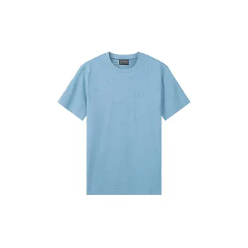 EMPORIO ARMANI T Shirts Men Aqua Blue